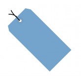 6.25" x 3.125" Dark Blue 13 Pt. Shipping Tags - Colors Pre-Strung