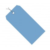 6.25" x 3.125" Dark Blue 13 Pt. Shipping Tags - Colors Pre-Wired