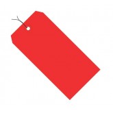 6.25" x 3.125" Red 13 Pt. Shipping Tags - Colors Pre-Wired