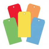 6.25" x 3.125 Multi 13 Pt. Shipping Tags - Assorted Color Pack