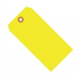 4.25" x 2.125" Fluorescent Yellow 13 Pt. Shipping Tags