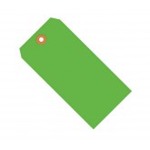4.75" x 2.375" Fluorescent Green 13 Pt. Shipping Tags