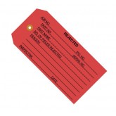 4.75" x 2.375" Red "Rejected" Inspection Tags