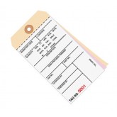 6.25" x 3.125" (0000-0499) Manila Inventory Tags 3 Part Carbonless #8