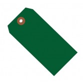 6.25" x 3.125" Green Plastic Shipping Tags