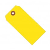 6.25" x 3.125" Yellow Plastic Shipping Tags