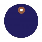 2" Circle Blue Plastic Circle Tags