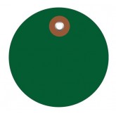 2" Circle Green Plastic Circle Tags