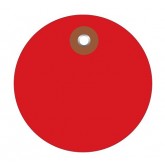 2" Circle Red Plastic Circle Tags