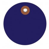 3" Circle Blue Plastic Circle Tags