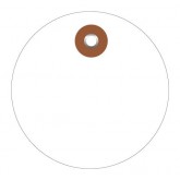 3" Circle White Plastic Circle Tags