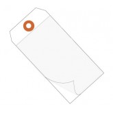 6.25" x 3.125" White Self Laminating Tags