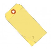 4.75" x 2.375" Yellow Self Laminating Tags