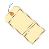 4.75" x 2.375" Manila Claim Tags Consecutively Numbered - Pre-Strung