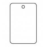 1.75" x 2.875" White Perforated Garment Tags