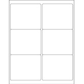 White Laser Labels 4” x 3.33”  6 per sheet - Bulk Pack Cases