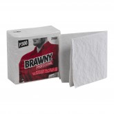 GP Pro 29000 Brawny Professional P200 Disposable Industrial Scrim Reinforced Cleaning Towels / Wipers - White, 1/4 Fold, 960 Count