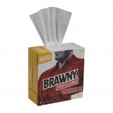 GP Pro 29316 Brawny Professional H600 Light Duty Disposable Shop Cleaning Towels - Tall Box, White