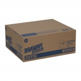 GP Pro 29316 Brawny Professional H600 Light Duty Disposable Shop Cleaning Towels - Tall Box, White