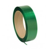 Hand Grade Polyester Strapping - 5/8" x 4000' 1400# .035 Thick, Green