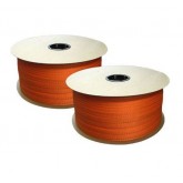 Heavy Duty Woven Cord Strapping - 3/4" x 1650' 2400#, Orange