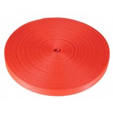 1.5" x 600' Woven Polyester Cord Strapping - Orange, 5400lb Break Strength