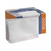 GP Pro 29414 Dixie R500 Disposable Foodservice Busing Towel - Red/White Stripe, Carded Rayon, 1/4 Fold