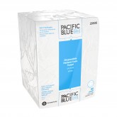 GP Pro 29506 Pacific Blue Select A300 Disposable Patient Care Wash Cloth - White, 1/4 Fold