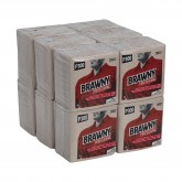 GP Pro 29922 Brawny Professional P200 Industrial Disposable Cleaning Towers / Wipers - Brown, 1/4 Fold