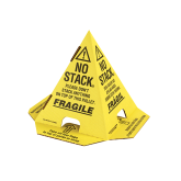 "No Stack" Pallet Cones - Yellow & Black, 50 Count
