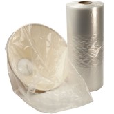 36" x 36" x 72" Gusseted Poly Bag on Roll Clear - 2mil, 80 per Roll