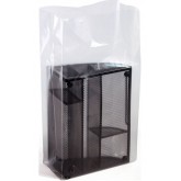 6" x 3" x 15" Gusseted Poly Bag Clear - 2mil, 1000 per Case