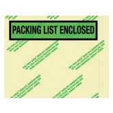 7" x 5.5" Green Environmental "Packing List Enclosed" Envelopes