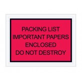 4.5" x 6" Red "Important Papers Enclosed" Envelopes