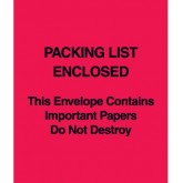 5" x 6" Red "Important Papers Enclosed" Envelopes