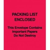 5" x 6" Red "Important Papers Enclosed" Envelopes