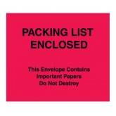 7" x 6" Red "Important Papers Enclosed" Envelopes
