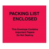 7" x 6" Red "Important Papers Enclosed" Envelopes