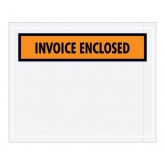 4.5" x 5.5" Orange "Invoice Enclosed" Envelopes