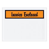 4.5" x 6" Orange "Invoice Enclosed" Envelopes
