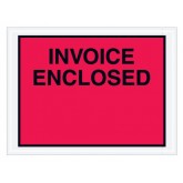 4.5" x 6" Red "Invoice Enclosed" Envelopes