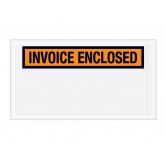 5.5" x 10" Orange "Invoice Enclosed" Envelopes