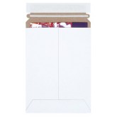 6" x 8" White Self-Seal Flat Mailers - 100 Count