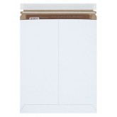 11" x 13.5" White Self-Seal Flat Mailers - 100 Count