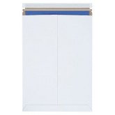 13" x 18" White Self-Seal Flat Mailers - 100 Count