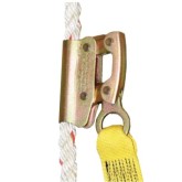 FrenchCreek 411-50 5/8″ Lifeline with Rope Grab and 3 foot Shock Absorbing Lanyard - 50 foot