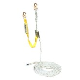 FrenchCreek 411-50 5/8″ Lifeline with Rope Grab and 3 foot Shock Absorbing Lanyard - 50 foot