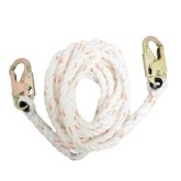 FrenchCreek 410-50 Polyblend Synthetic Rope Lifeline with Two Locking Snaphooks - 50 foot