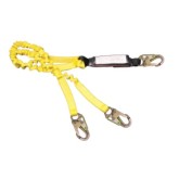 FrenchCreek 440AS Dual-Leg Shock Absorbing Tubular-Elastic Web Lanyard - 6 foot