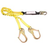 FrenchCreek 444ASZ Dual-Leg Shock Absorbing Tubular-Elastic Web Lanyard - 6 foot
